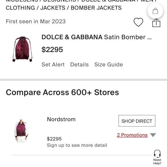 Dolce & gabbana men’s bomber varsity jacket